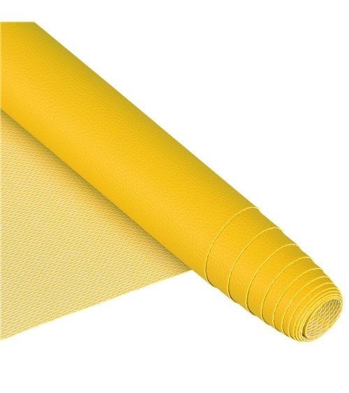 Coupon karla simili cuir 140x50cm moutarde