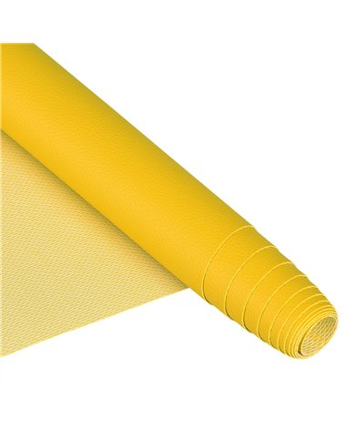 Coupon karla simili cuir 140x50cm moutarde