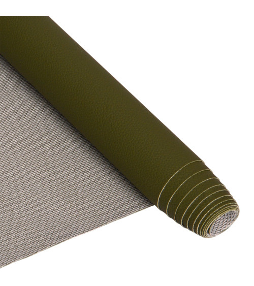 Karla faux leather coupon 140x50cm khaki green