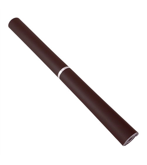 Coupon karla simili cuir 140x50cm chocolat