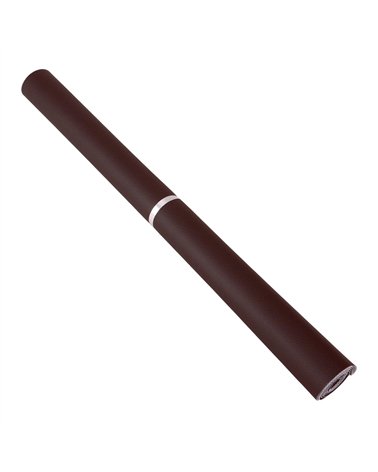Coupon karla simili cuir 140x50cm chocolat