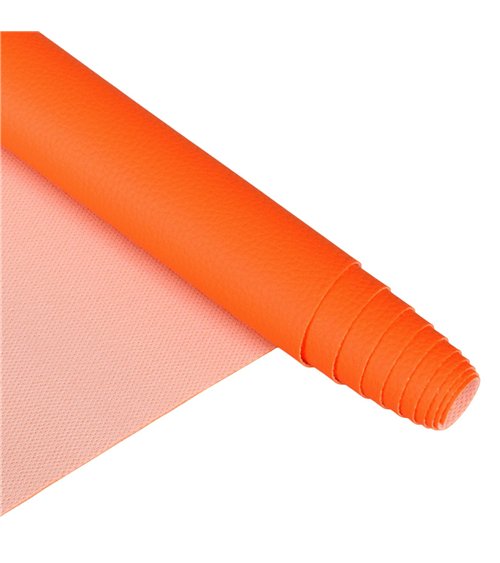 Coupon karla simili cuir 140x50cm orange