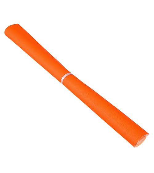 Coupon karla simili cuir 140x50cm orange