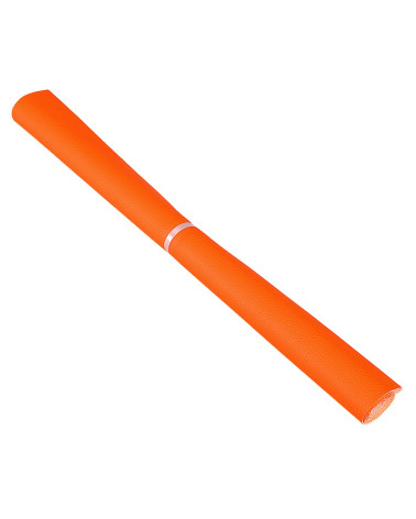 Cupón de piel sintética Karla 140x50cm naranja
