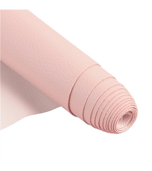 Coupon karla simili cuir 140x50cm rose blush