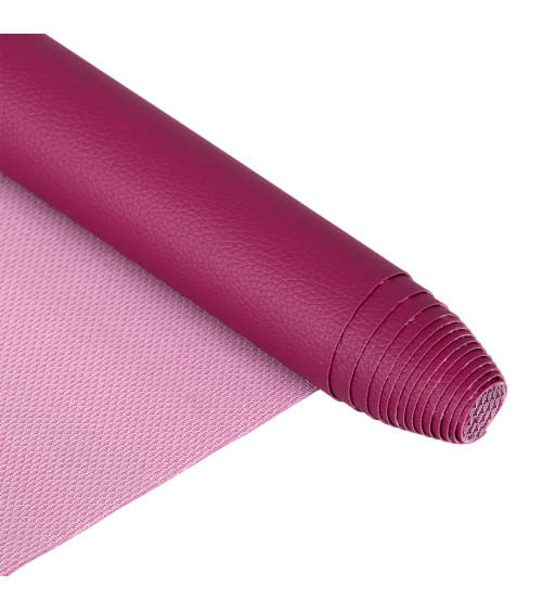 Karla faux leather coupon 140x50cm plum