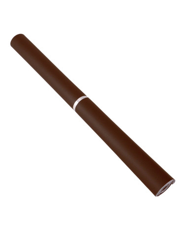 Karla faux leather coupon 140x50cm dark brown