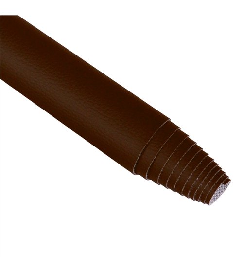 Coupon karla simili cuir 140x50cm marron foncé