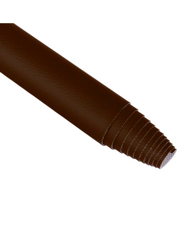 Karla faux leather coupon 140x50cm dark brown