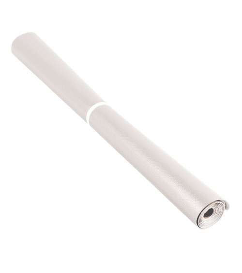 Cupón karla estrella de polipiel metalizada 140x50cm blanco