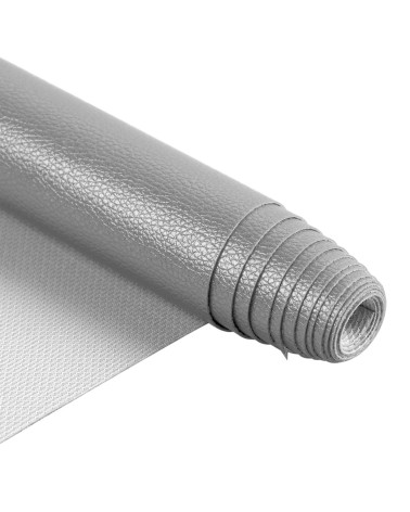 Coupon karla stella in similpelle metallizzata 140x50 cm argento