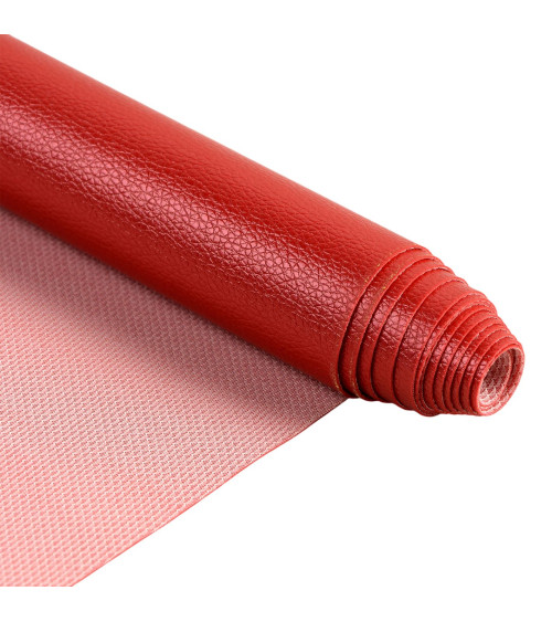 Gutschein Karla Kunstleder Stern metallic 140x50cm rot