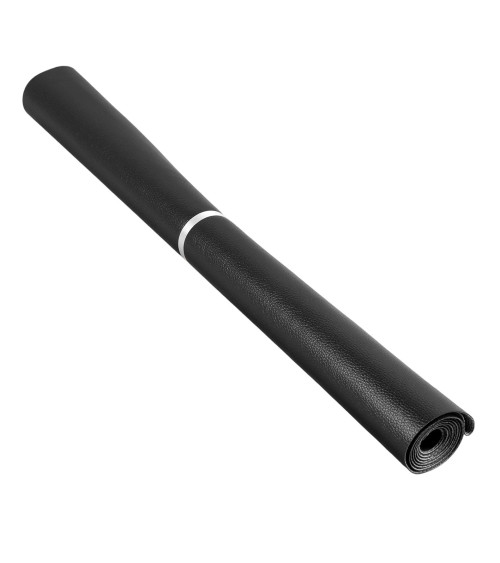 Cupón karla estrella de piel sintética metalizada 140x50cm gris pizarra