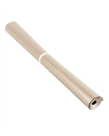 Coupon karla simili cuir star métallique 140x50cm beige mastic