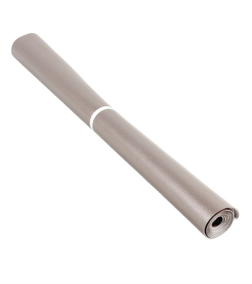 Cupón karla estrella de polipiel metalizada 140x50cm gris claro