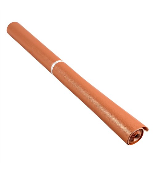 Coupon karla simili cuir star métallique 140x50cm rouille