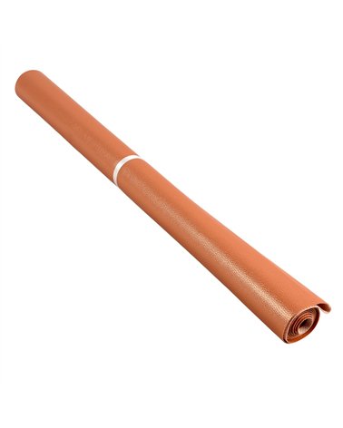 Coupon karla simili cuir star métallique 140x50cm rouille
