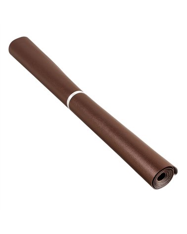 Coupon karla simili cuir star métallique 140x50cm marron clair