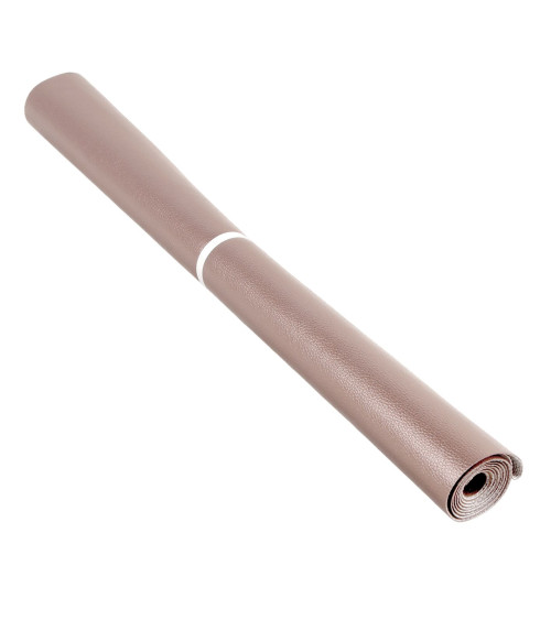 Coupon karla stella in similpelle metallizzata 140x50 cm rosa metallizzato