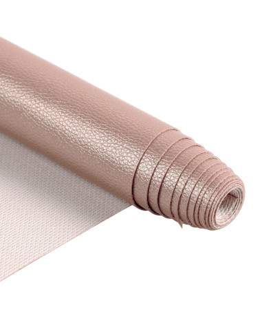 Cupón karla estrella de polipiel metalizada 140x50cm rosa metalizado