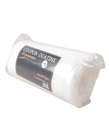 Coupon de ouatine 1m50 x 3m blanc