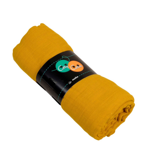 Coupon doppia garza 138x100cm zafferano