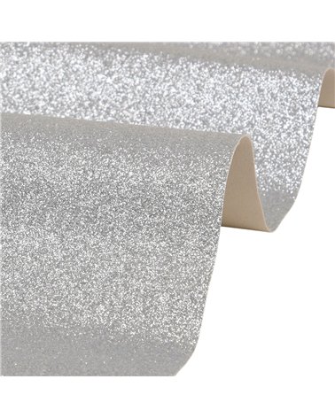 Coupon glitter 50x70cm argent