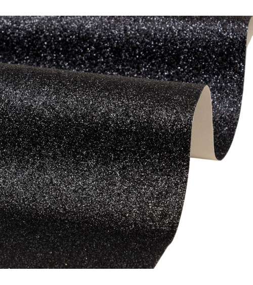 Coupon glitter 50x70cm black