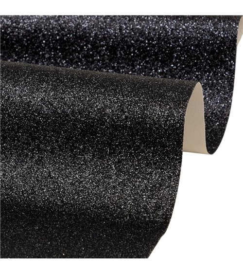 Coupon glitter 50x70cm noir