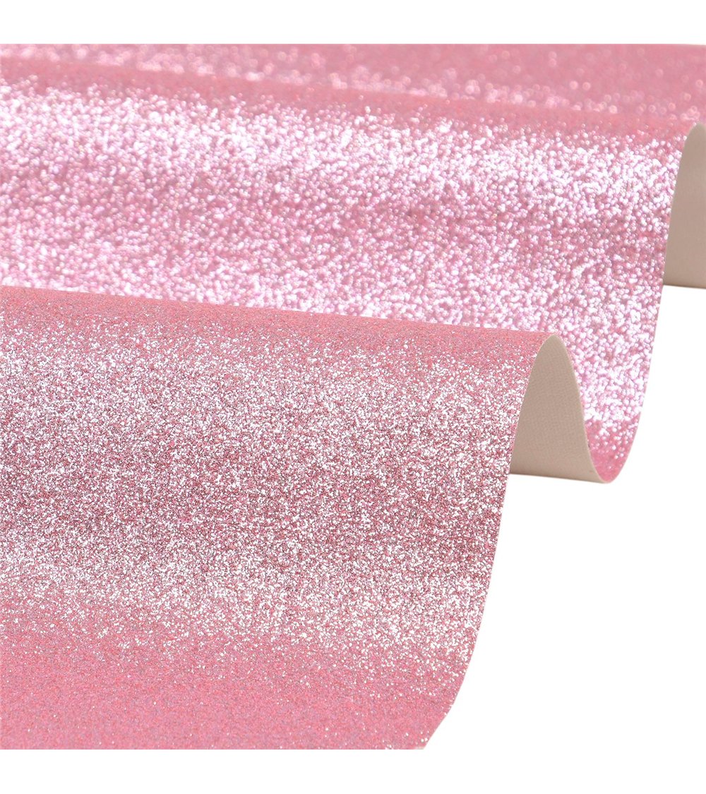 Coupon glitter 50x70cm rose layette