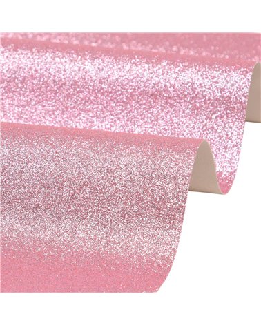 Coupon glitter 50x70cm rose layette