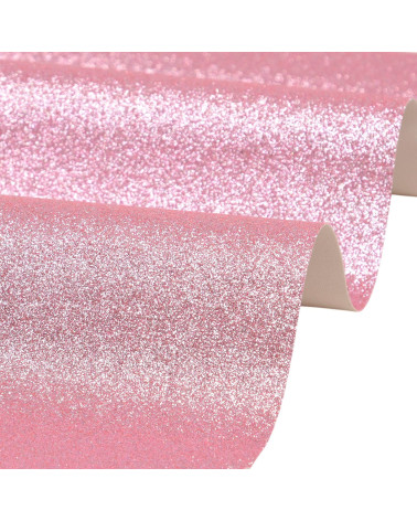 Glitzergutschein 50x70cm Babyrosa