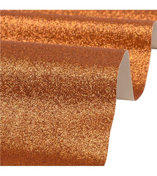 Coupon glitter 50x70cm orange