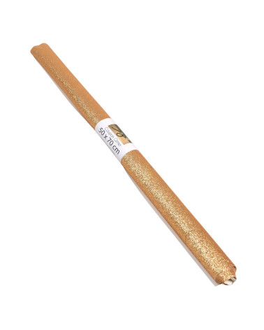 Gutschein Glitzer 50x70cm dunkelgold