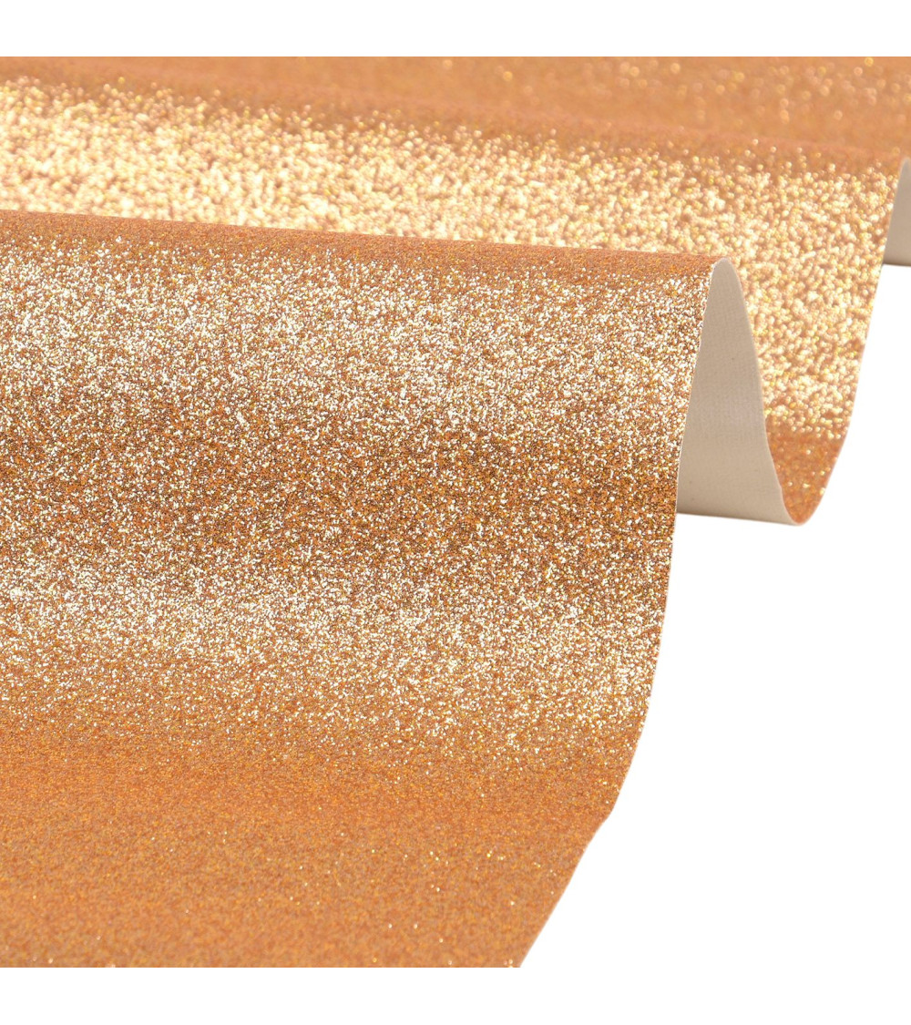 Gutschein Glitzer 50x70cm dunkelgold