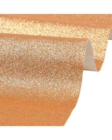 Gutschein Glitzer 50x70cm dunkelgold