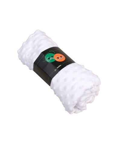 Coupon minky 50x140cm blanc