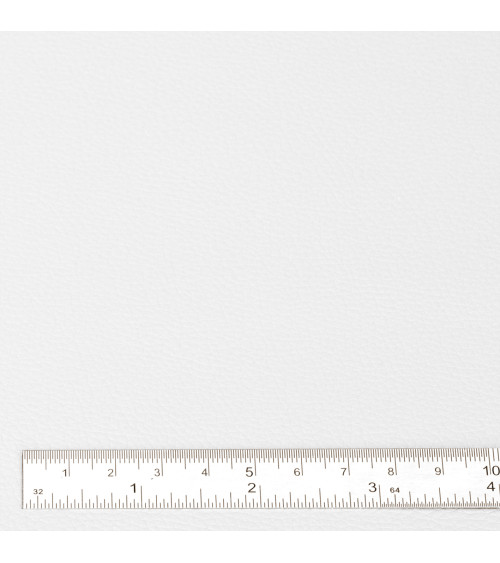 Cupón de piel sintética Karla 140x50cm blanco