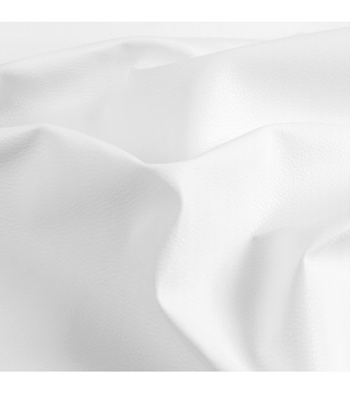 Cupón de piel sintética Karla 140x50cm blanco
