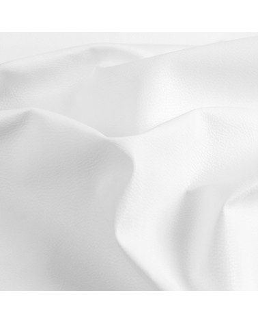 Cupón de piel sintética Karla 140x50cm blanco