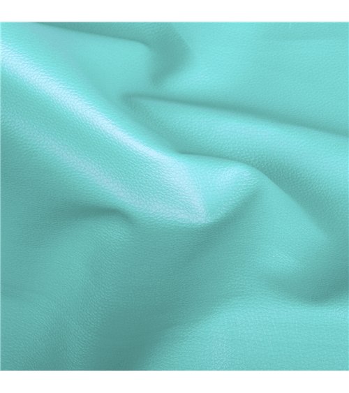 Coupon karla simili cuir 140x50cm turquoise