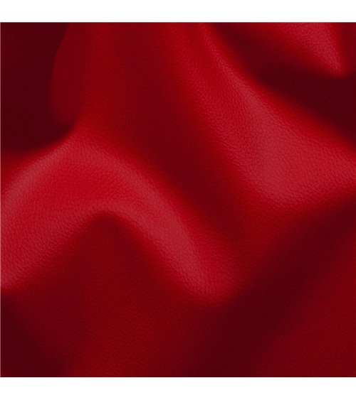 Coupon karla simili cuir 140x50cm rouge