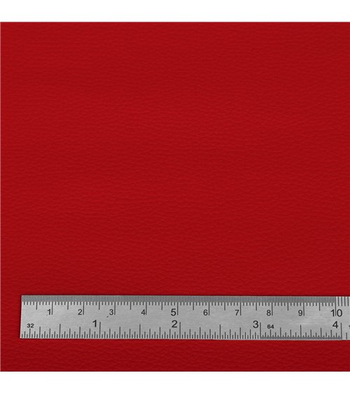 Coupon karla simili cuir 140x50cm rouge