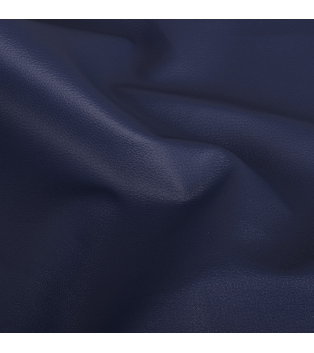 Cupón de piel sintética Karla 140x50cm azul marino