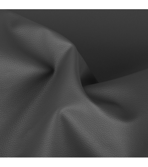 Cupón de piel sintética Karla 140x50cm gris pizarra