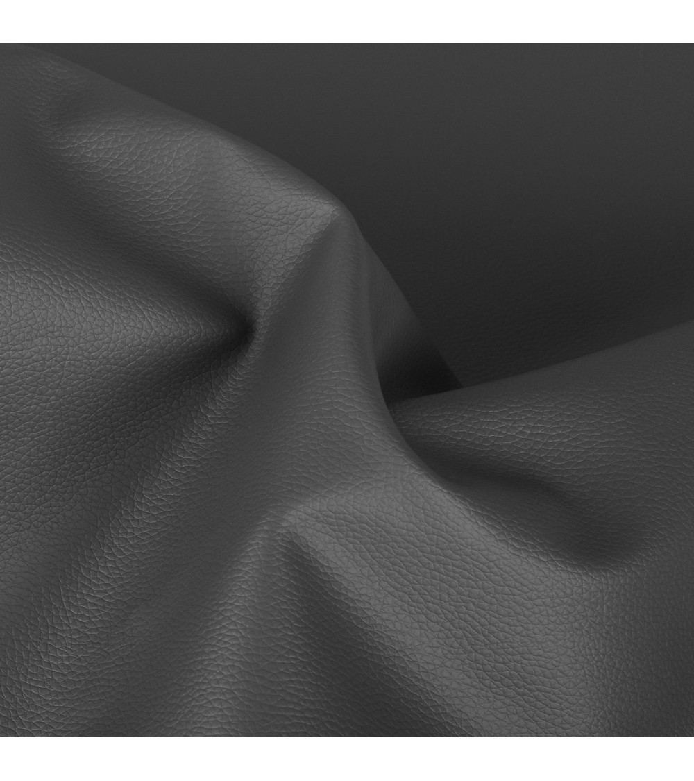 Cupón de piel sintética Karla 140x50cm gris pizarra