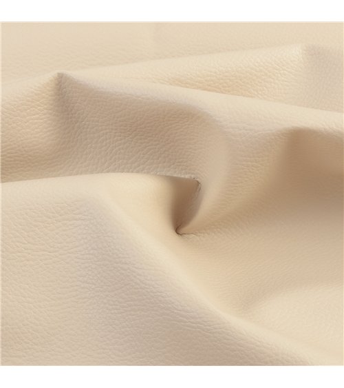 Coupon karla simili cuir 140x50cm beige mastic