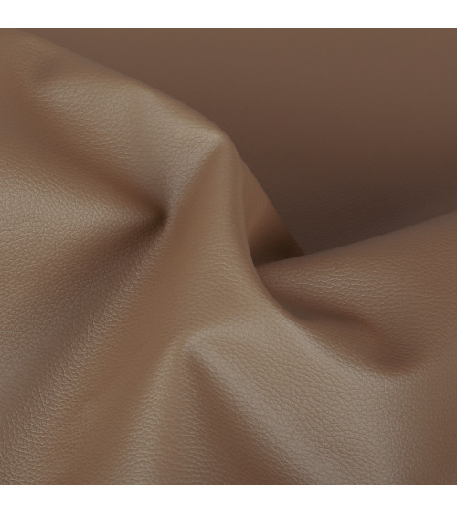 Karla faux leather coupon 140x50cm taupe