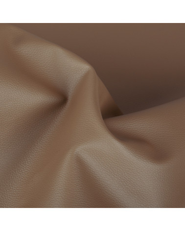 Karla faux leather coupon 140x50cm taupe