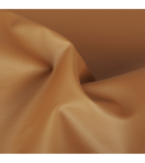Karla faux leather coupon 140x50cm dark mustard